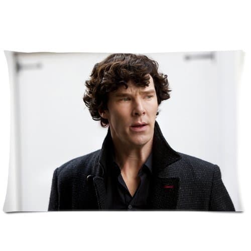 Benedict Cumberbatch Custom Pillowcase Covers Zippered Pillow Cushions Cases 20x30 (Two sides)