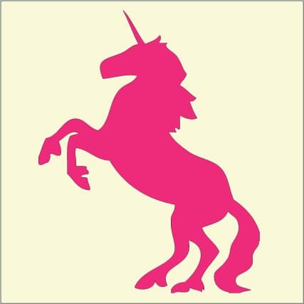 Fairydust Craft Shop Stencil - Unicorn