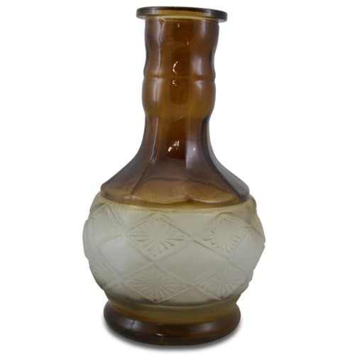 Modern Hooka Glass Base 26'' Modern Brown Hookah Base Shisha Vase