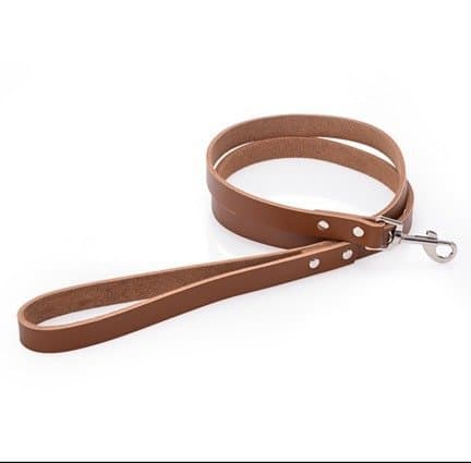 GENUINE LEATHER DOG LEASH 6 FT for Large/Medium/Small Dogs