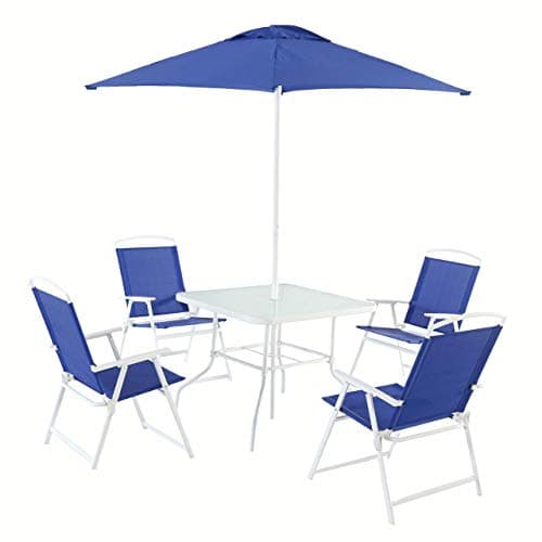 MainstayAlbany Lane 6-Piece Folding Seating Set (Blue)