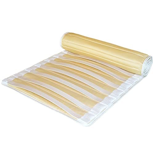 EVERGREENWEB - Single roll-up bed base 90x200 cm with birch wood slats, roll-up slatted mat, suitable for all mattresses. Made in Italy