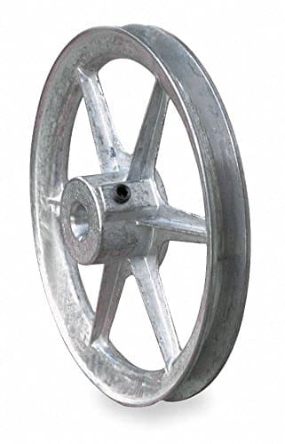 V-Belt Pulley, 5/8"Fixed, 9"OD, Zamak3