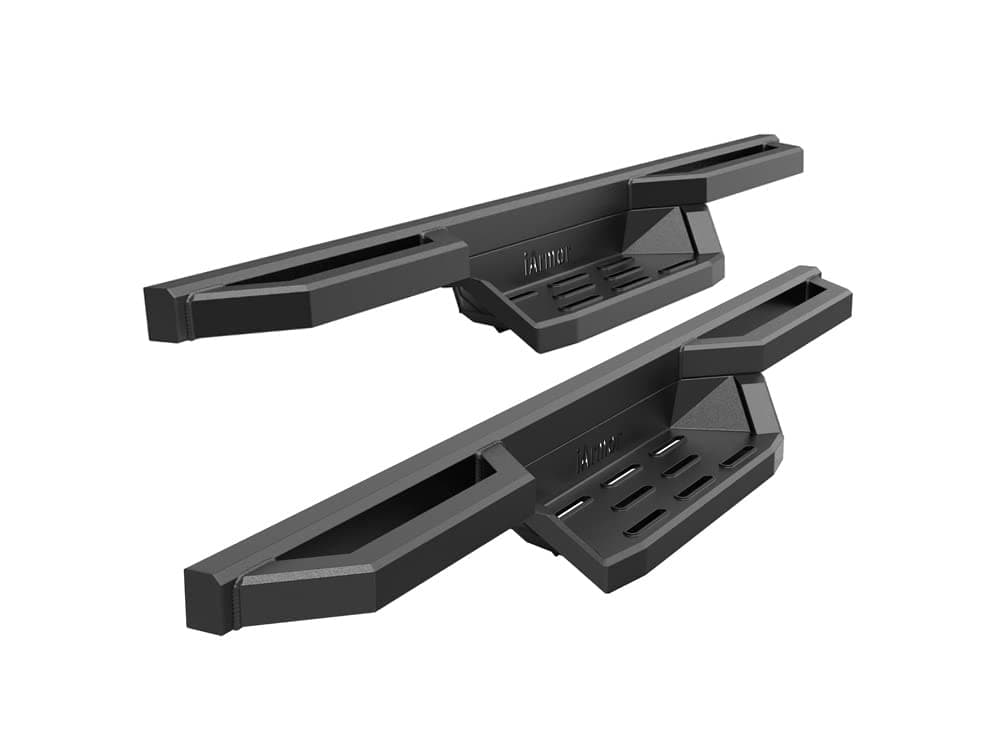 APS iArmor Stainless Steel 6.5in Nerf Bars Pocket Steps Square Tube Rocker Guards Compatible with Jeep Wrangler TJ YJ 2Dr 87-06