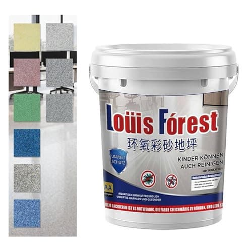 High-Gloss Marble Effect Epoxy Floor Coating, Quick Dry Waterproof Floor Paint Imitation Marble Paint, Epoxy Floor Paint, Garage Floor Paint, Asphalt Paint, Water-Based Epoxy Floor Paint (Light Gray)