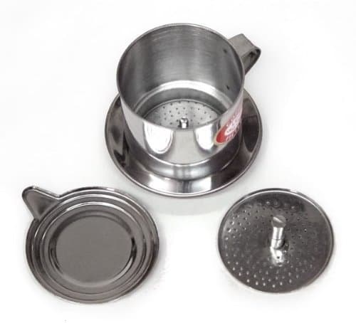 Vietnamese Traditional Coffee Phin Filter - 6 Ounce, Screw-down Insert by LC1