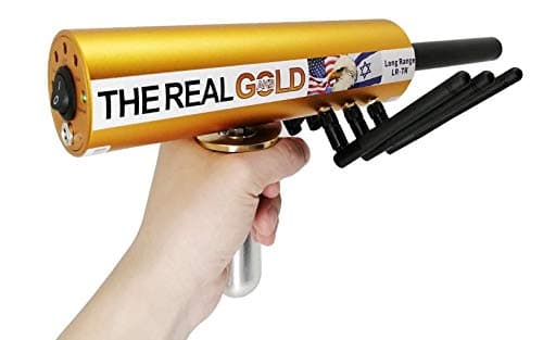 Adults Metal Detector Detecting with High Sensitivity, AKS Long Range Metal Finder 6 Antennas Plastic Carry Case for Gold Silver Gem Diamond Pinpoint