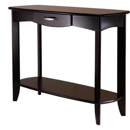 Dark Espresso Finish Console Table with Spacious storage drawer