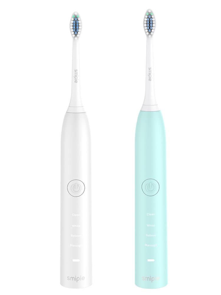 Smipie Pro 31000 from German Core Technology, Toothbrush with Automatic Inductive Charging Electric Toothbrush, Easy Clean Electric Toothbrush With Sonic Technology, Four Gang Models White/Green