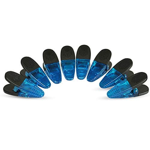 Thick Plastic Clips with Neodymium Magnet - 3-1/4" Length - Durable Versatile All-Purpose (Blue)