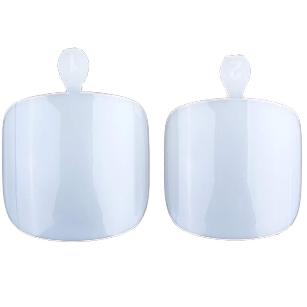 16 False Clear Toe nails in 2 Largest sizes only! 19mm and 18mm wide, no Glue