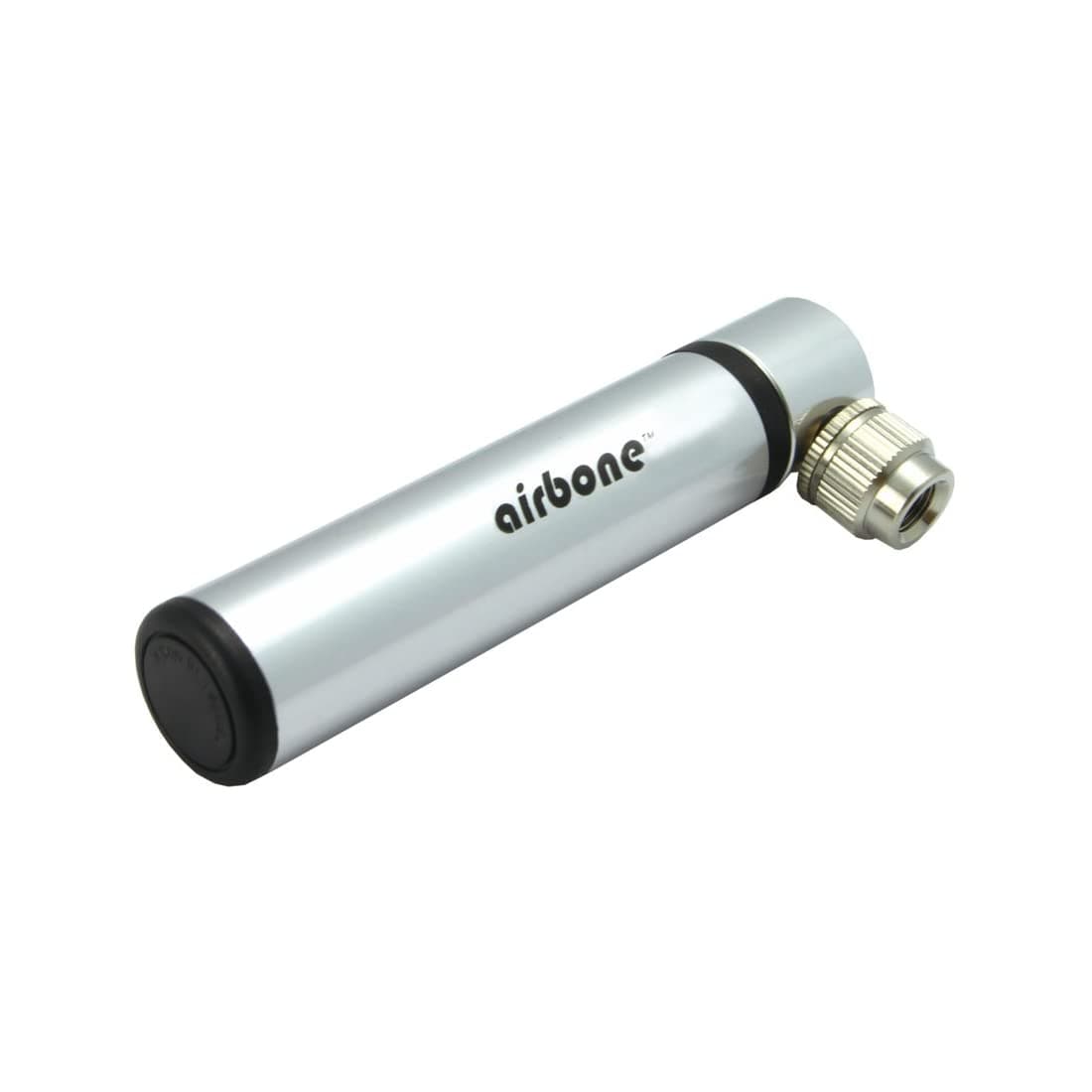 AirbonePlain 2191203070 Mini Pump, Silver, 10 x 2 x 2 cm