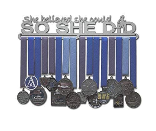 She Believed She Could So She Did (Runner Figure): Awards Display Rack Holder - Multiple Size Options Available