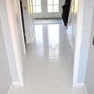 Resincoat Wood Floor Paint, Ideal for Wood Floorboards, DIY Friendly, Fast Drying, Stylish Matt Finish, UK Manufactured (5kg, White)