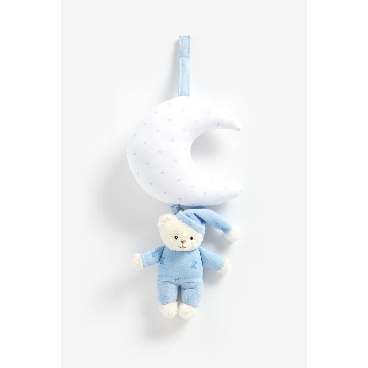 MothercareBoys Blue Bedtime Bear Musical Pull Blue