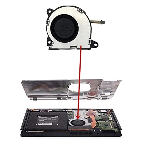 Onyehn 1 Set Replacement Internal Cooling Fan for Nintendo Switch CPU Heatsink Cooler,with Thermal Compound Paste,Screwdriver Repair Tool Kit