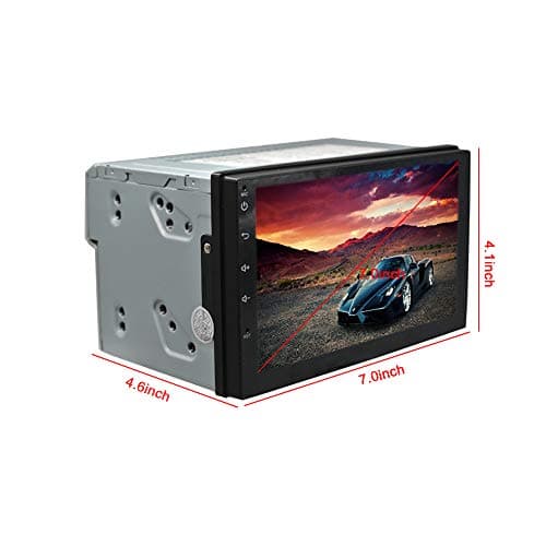 EZoneTronics Android Car Radio,Double Din Navigation Bluetooth Touch Screen Car Multimedia Radio Support Netflix,Mirror Link Play