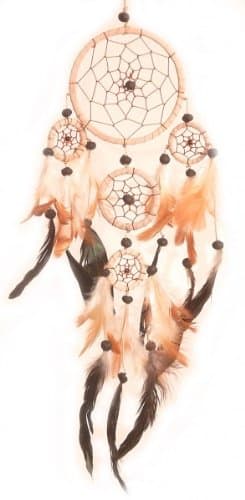Dream Catcher Diameter 9 cm plus 4 small brown