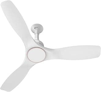 Orient Electric 1200mm Aerosense BLDC Ceiling Fan with Remote | BEE 5-star rated Energy Saving Fan | 5-year warranty by Orient | White, pack of 1