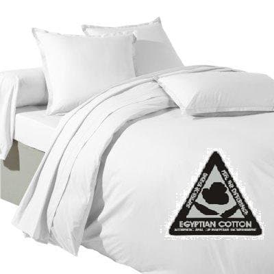 White Egyptian Cotton Fitted Sheet 200 TC, Double