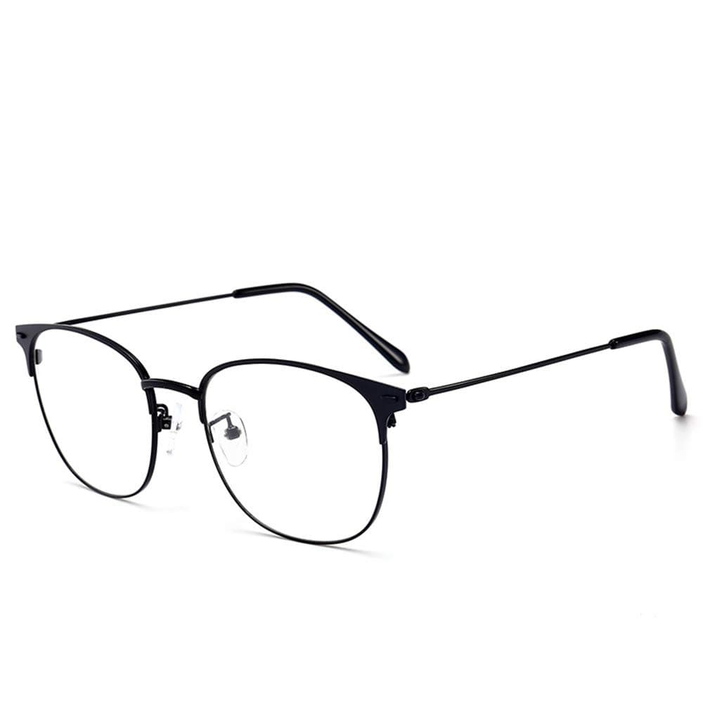 LNTICB® Blue Light Blocking Glasses Computer Reading Glasses Vintage Metal Frame Eyeglasses Clear Lens Filter UV Light Anti Fatigue Lightweight Professional for Men Women