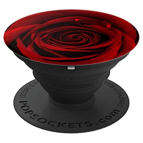 Red Rose Floral Flower PopSockets Adhesive PopGrip