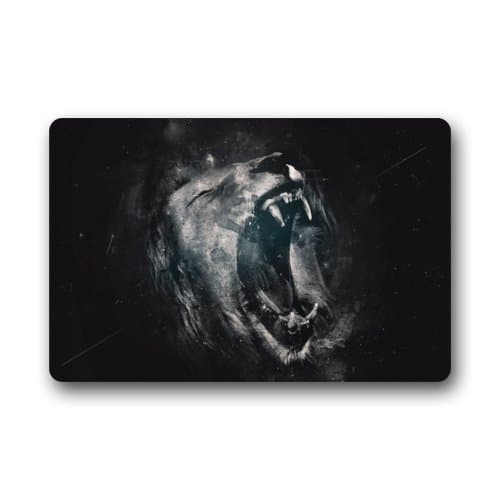 Clean Machine Doormat Hipster Lion door mat