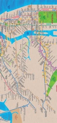 New Yorker's Manhattan Map