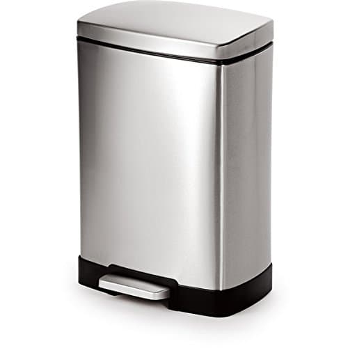 12 Liter Rectangle Shape Step-on Stainless Steel Trash Can