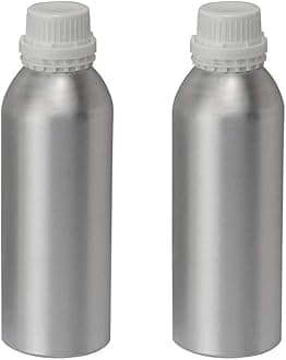 Multipurpose Anodized Aluminum Empty Bottle | 50 ML (Pack of 4) | Lightweight & Durable Container | Leak-Resistant Screw Cap | For Storage, Travel & Packaging Use