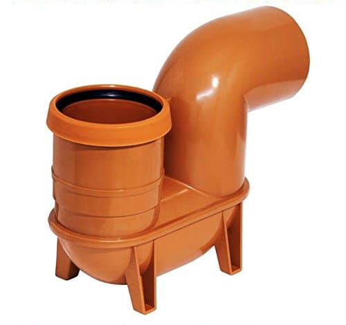 110mm Underground Drainage Low Back P Trap Gulley upvc