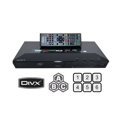 Sony BDP-S1100 All Zone Multi Region DVD Blu-Ray Player with 6-Feet HDMI Cable Bundle