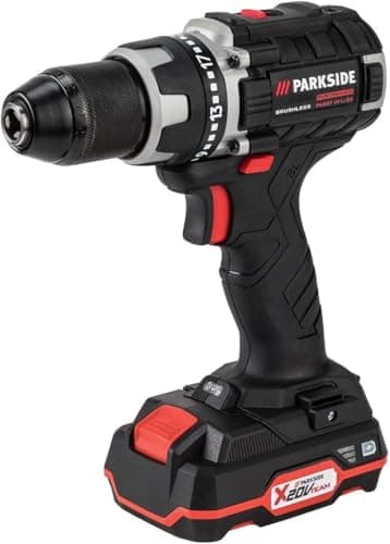 PARKSIDE Cordless Drill X20V PABSP 20 Li B2 KAT Performance (brushless, incl.Battery and Charger, in a Carrying case)