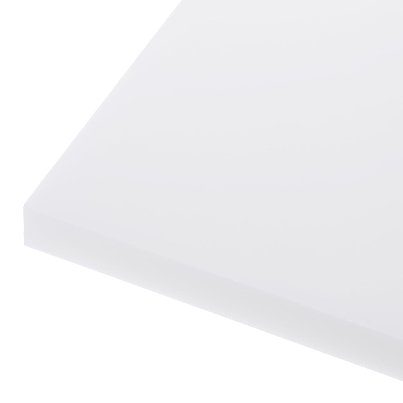 6" x 6" x 1/2" HDPE Plastic Sheet, High Density Polyethylene Sheet Cutting Board White Solid Block, [for DIY, Home Floor]