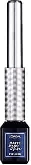 L'Oréal Paris Matte Signature Eyeliner 11 Navy Metal, Dark Blue Eyeliner with Precision Brush for a Precise Eyeliner, Smudge-proof and Waterproof