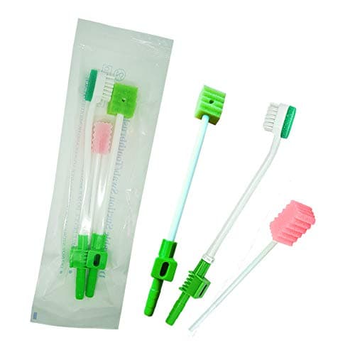 50 kits Munkcare Suction Swabs Single Use System Disposable Elderly Home Care Suction Swab Suction Toothbrush kit