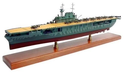 USS Hornet CV-8 (Doolittle) Wood Model Ship