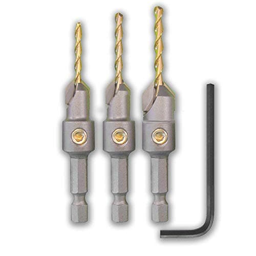 Make it SnappyTungsten Carbide Tipped Countersink Set, 3 Piece Set