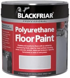Blackfriar Polyurethane Floor Paint - Hard Wearing - Light Grey - 2.5 Litre