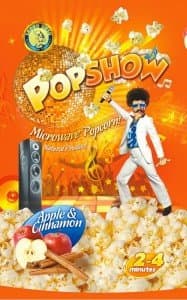 POP SHOW Corn Microwave popcorn apple & cinnamon flavour (80g)