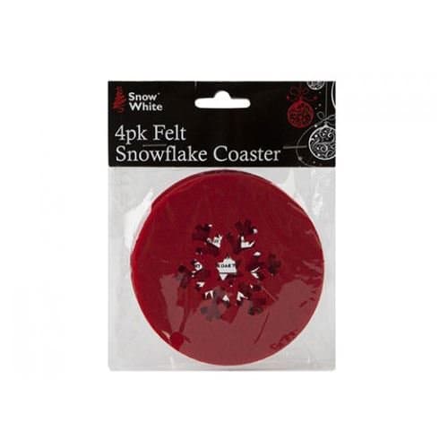 Christmas Snowflake Coasters - Pack of 4