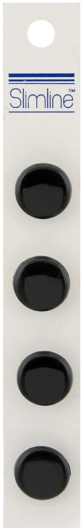 Blumenthal Lansing Slimline Buttons 5/8" Black 4pc Hook #74