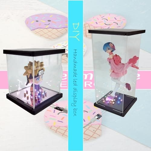 Mini LED Lights 80mm Long Distance Coil Induction Light and 12PCS Colorful High Brightness Auto Induction Lights for Art & Craft Kits Add Life Fun