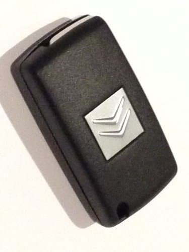 RKFUK® - Replacement 3 Button Remote Car Key Fob Case with Flip Blade for C1 C2 C3 C4 C5 C6 Grand Xsara Picasso Berlingo Dispatch Keys and Fobs suitable for Citroen Cars and Vans
