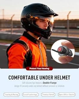 Motorcycle Ear Plugs, 2 Pairs Hearing Protection Reusable Ear Plugs for Motor, Noise Reduction Minimize Wind Noise Ear Plugs for Motorsports, Parachuting, Open-Topped Car, Travel