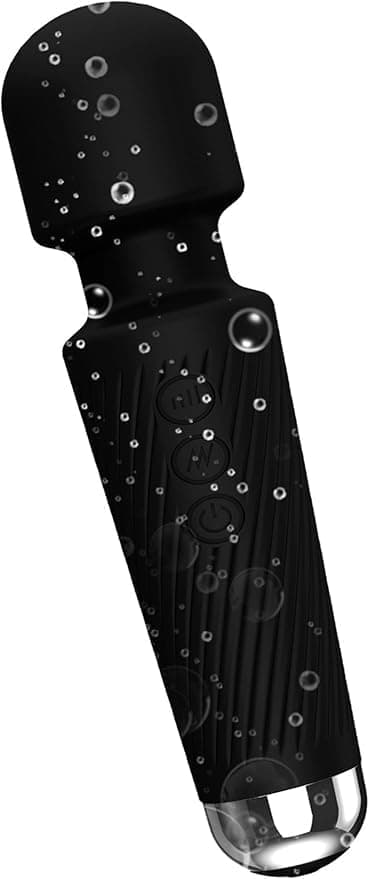 AmeMakye Handheld Electric Back Massager - Rechargeable&Waterproof Handheld Deep Tissue Neck Back Massager for Shoulder Black