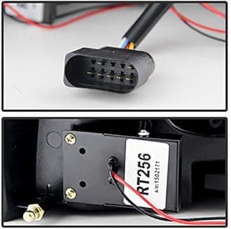 ACANII - Compatible For 2005-2008 Audi A6 S6 C6 [Factory LED Tail Type] Black LED Tube Tail Lights Lamps Pair Left+Right