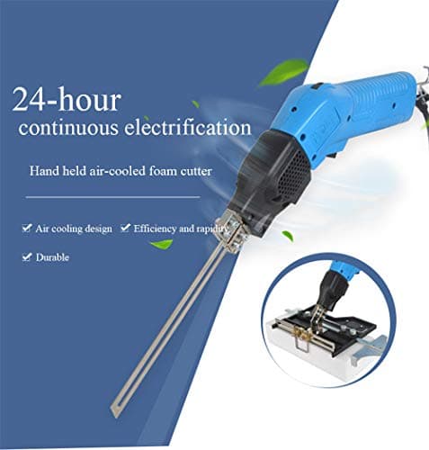 110V Electric Foam Cutter Knife Sponge Peral Foam Cutting Tool Groove Slotting Air-Cooling Hot Heat Cutter Kit Blades (Hot Cutter)