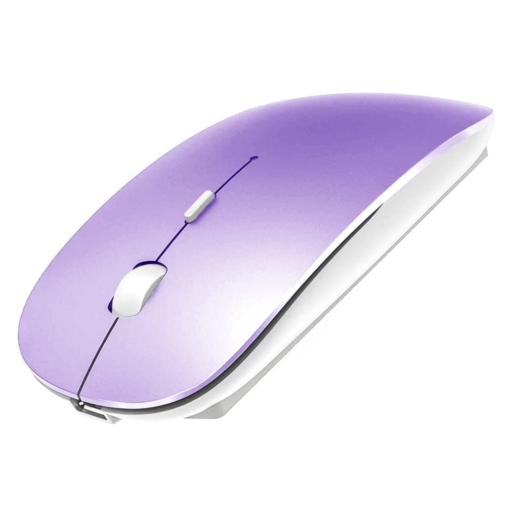Bluetooth Mouse for MacBook/Laptop/Notebook/pc/iPad/Chromebook, Wireless Mouse for MacBook Pro/AIR (Purple)