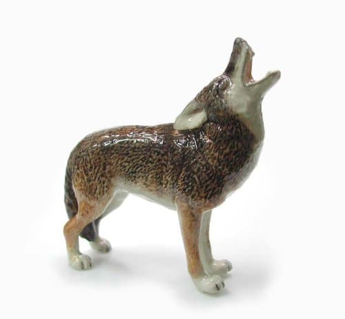 Howling Coyote Figurine